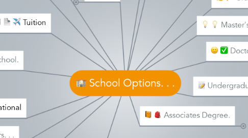 Mind Map: School Options. . .