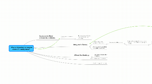 Mind Map: "Why is it important to become aware of diversity issues"