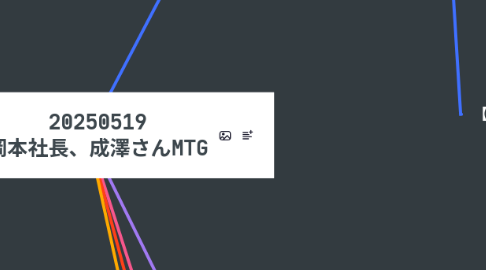Mind Map: 20250519 岡本社長、成澤さんMTG