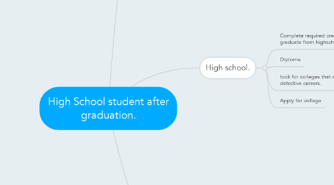 Mind Map: High School student after graduation.