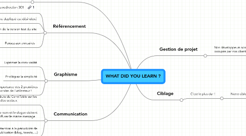 Mind Map: WHAT DID YOU LEARN ?