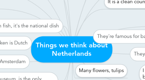Mind Map: Things we think about Netherlands