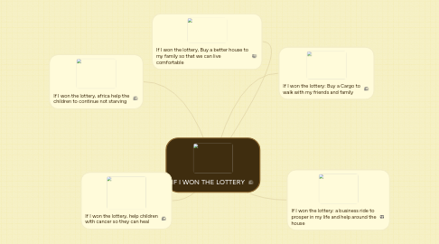 Mind Map: IF I WON THE LOTTERY