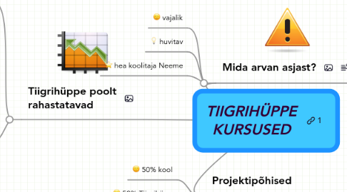 Mind Map: TIIGRIHÜPPE KURSUSED