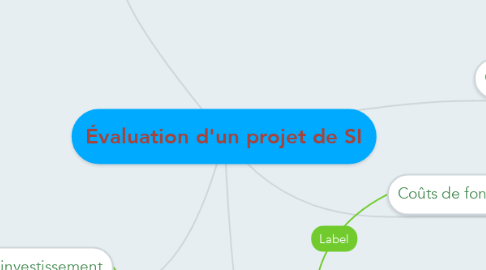 Mind Map: Évaluation d'un projet de SI