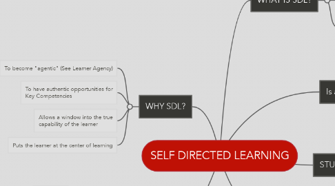 Mind Map: SELF DIRECTED LEARNING