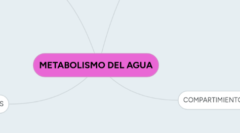 Mind Map: METABOLISMO DEL AGUA