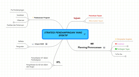 Mind Map: STRATEGI PENDAMPINGAN YANG EFEKTIF