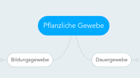 Mind Map: Pflanzliche Gewebe