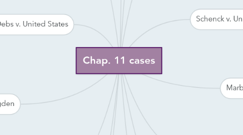 Mind Map: Chap. 11 cases