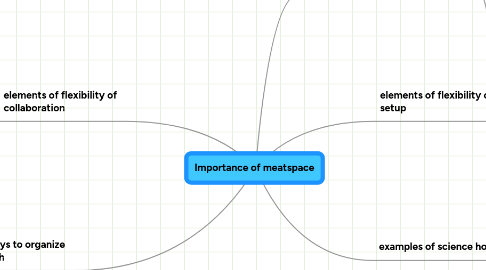 Mind Map: Importance of meatspace