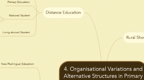 Mind Map: 4. Organisational Variations and Alternative Structures in Primary Education