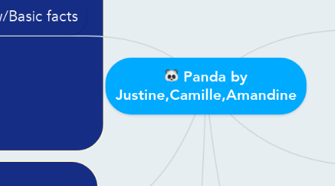 Mind Map: Panda by Justine,Camille,Amandine
