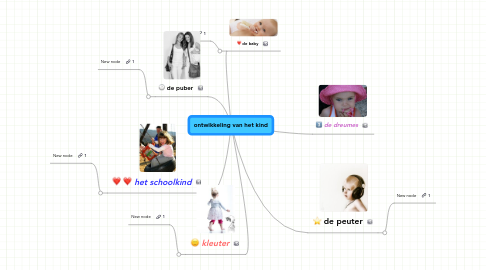 Mind Map: ontwikkeling van het kind