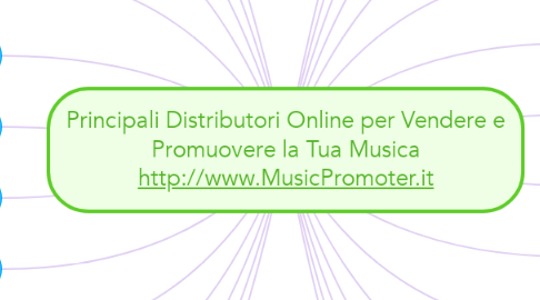 Mind Map: Principali Distributori Online per Vendere e Promuovere la Tua Musica http://www.MusicPromoter.it