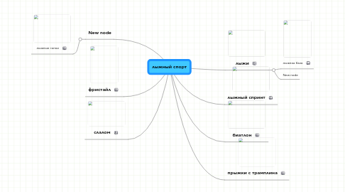 Mind Map: лыжный спорт