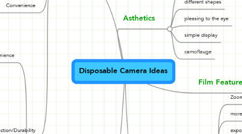 Mind Map: Disposable Camera Ideas