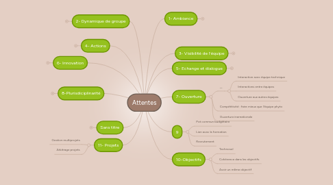 Mind Map: Attentes