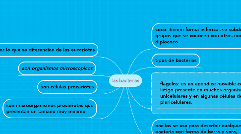 Mind Map: las bacterias