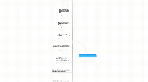 Mind Map: Significant Events Between 2008-2009