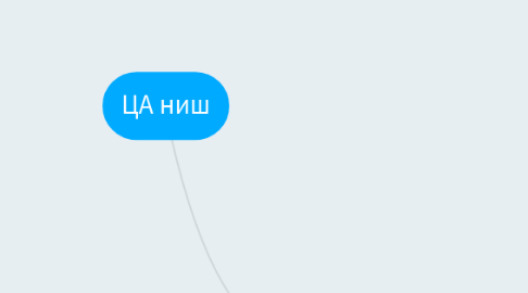 Mind Map: ЦА ниш