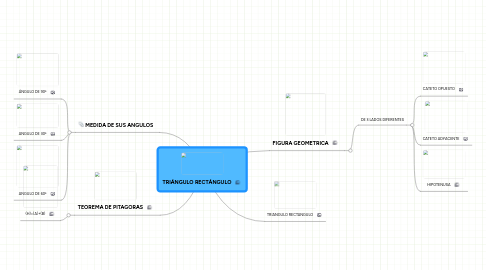 Mind Map: TRIÁNGULO RECTÁNGULO