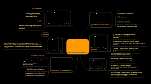 Mind Map: ¿Que es la sexualidad?