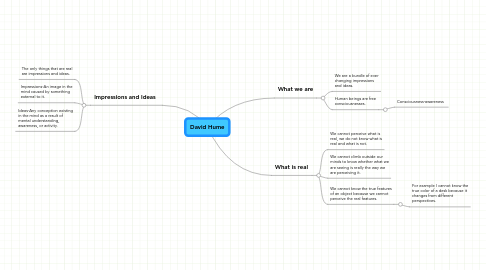 Mind Map: David Hume