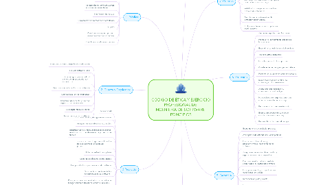 Mind Map: CÓDIGO DE ÉTICA Y EJERCICIO PROFESIONAL DE  INGENIERÍA DE SOFTWARE   PRINCIPIOS