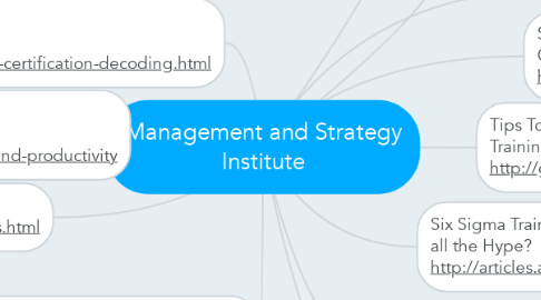 Mind Map: Management and Strategy Institute