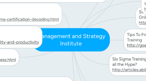 Mind Map: Management and Strategy Institute