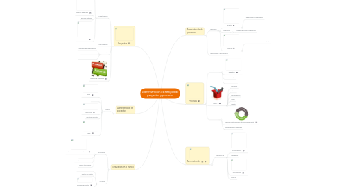 Mind Map: Administración estratégica de proyectos y procesos