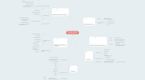 Mind Map: Administración estratégica de proyectos y procesos