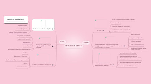 Mind Map: legislacion laboral