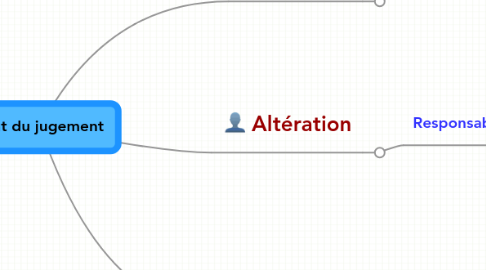 Mind Map: Etat du jugement