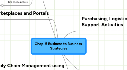 Mind Map: Chap. 5 Business to Business Strategies