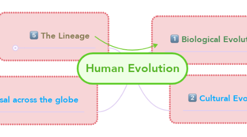 Mind Map: Human Evolution