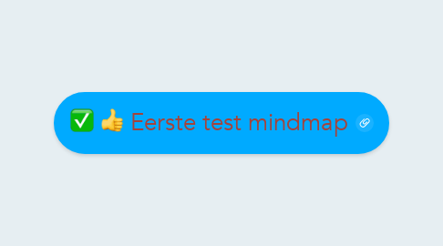 Mind Map: Eerste test mindmap
