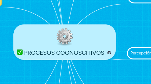 Mind Map: PROCESOS COGNOSCITIVOS