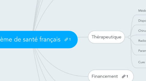 Mind Map: Système de santé français