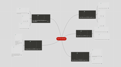 Mind Map: Our Five Senses