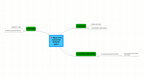 Mind Map: What is the connection between twins?