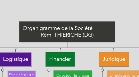 Mind Map: Organigramme de la Société              Rémi THIERICHE (DG)
