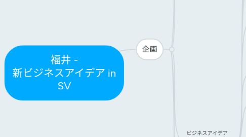 Mind Map: 福井 - 新ビジネスアイデア in SV