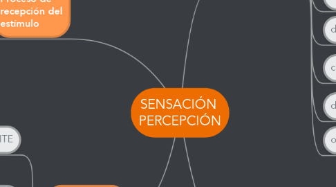 Mind Map: SENSACIÓN  PERCEPCIÓN