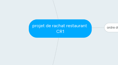 Mind Map: projet de rachat restaurant CR1