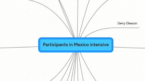 Mind Map: Participants in Mexico intensive