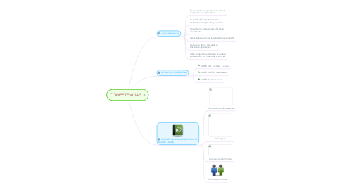 Mind Map: COMPETENCIAS