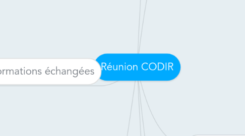 Mind Map: Réunion CODIR