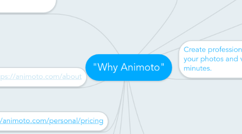 Mind Map: "Why Animoto"